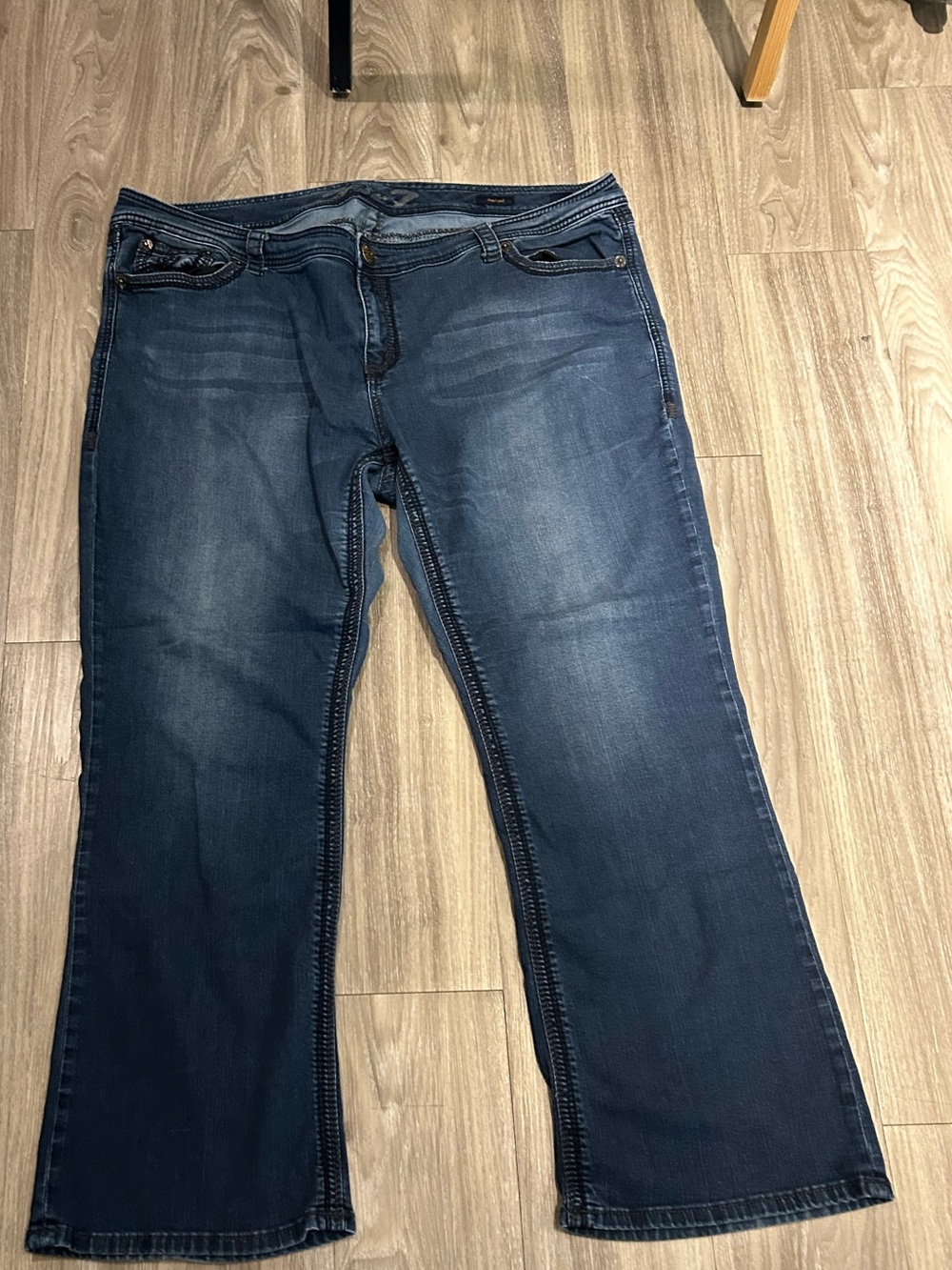 Seven7 Dark Blue Boot Cut Jeans